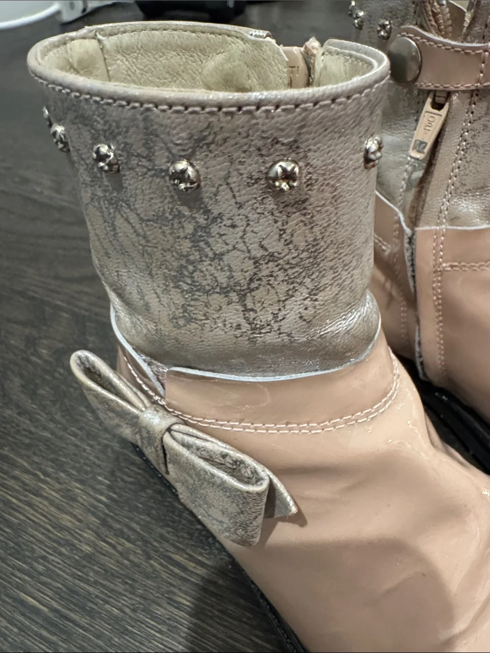 Kids custom Italian booties size 30